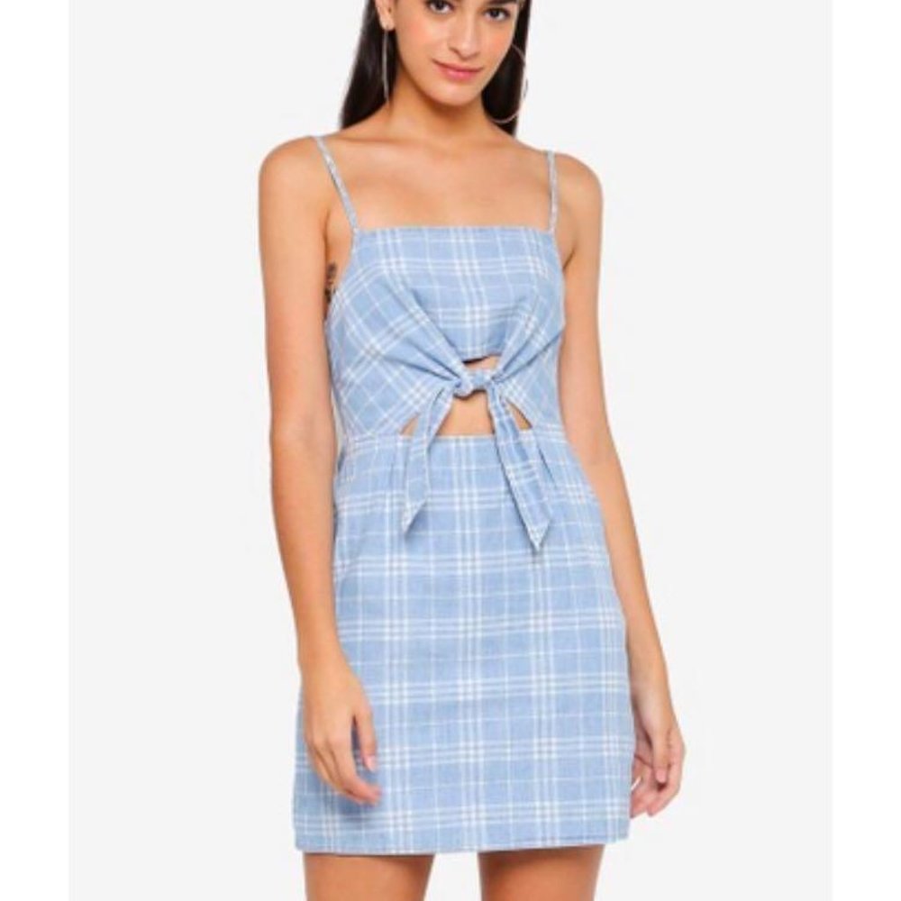 Topshop Moto light blue summer dress